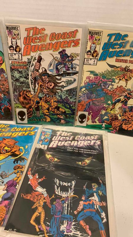 Photo 1 of MARVEL COMICS WEST COAST AVENGERS 1985 # 2,3,4,5