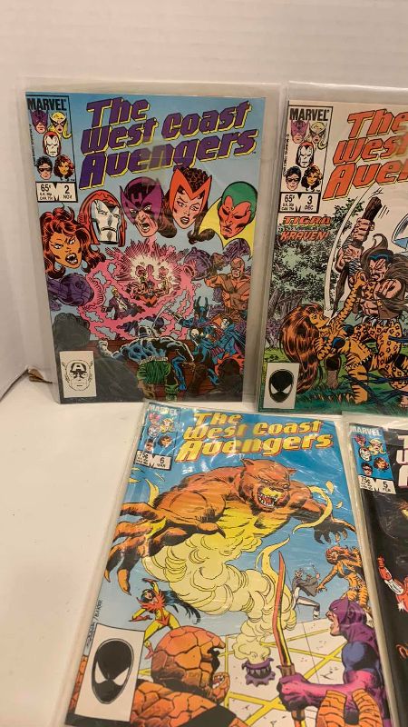 Photo 1 of MARVEL COMICS WEST COAST AVENGERS 1985 # 2,3,4,5