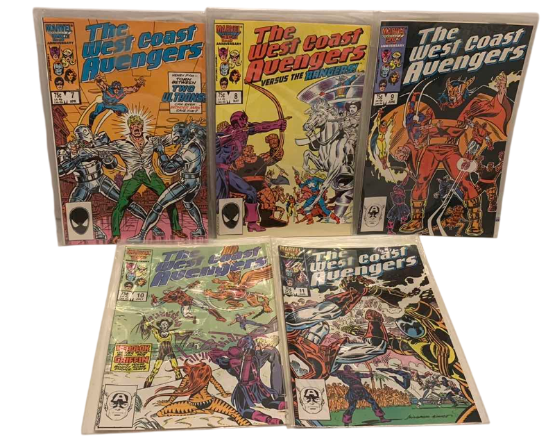 Photo 1 of MARVEL COMICS WEST COAST AVENGERS 1985 # 7,8,9,10,11