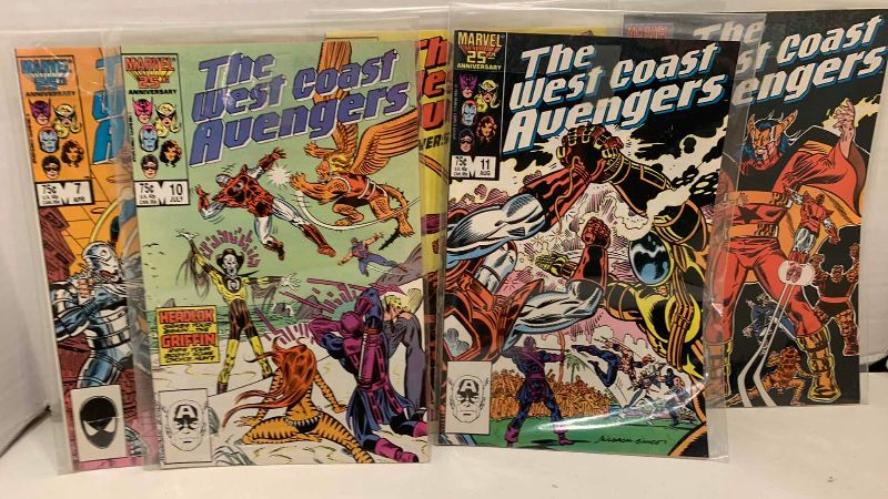 Photo 1 of MARVEL COMICS WEST COAST AVENGERS 1985 # 7,8,9,10,11
