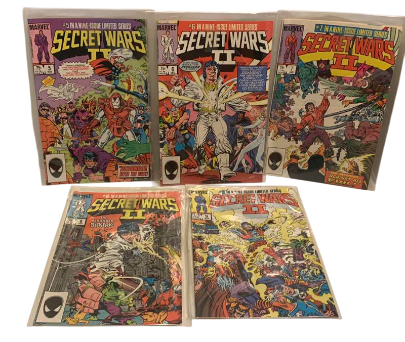 Photo 1 of MARVEL COMICS SECRET WARS II # 5,6,7,8,9