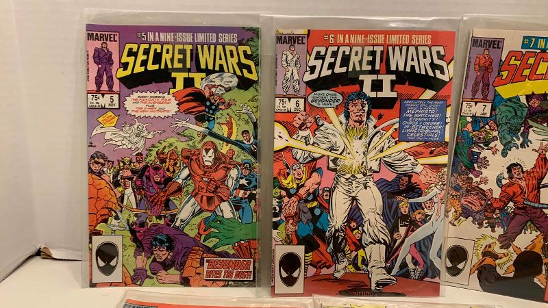 Photo 1 of MARVEL COMICS SECRET WARS II # 5,6,7,8,9