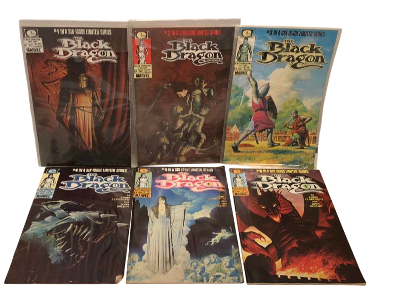 Photo 1 of EPIC COMICS THE BLACK DRAGON # 1,2,3,4,5,6