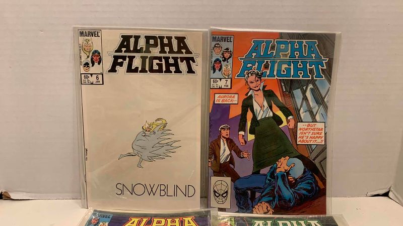 Photo 1 of MARVEL COMICS ALPHA FLIGHT # 6,7,8,9