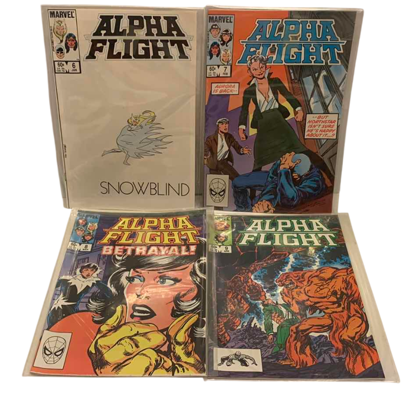 Photo 1 of MARVEL COMICS ALPHA FLIGHT # 6,7,8,9