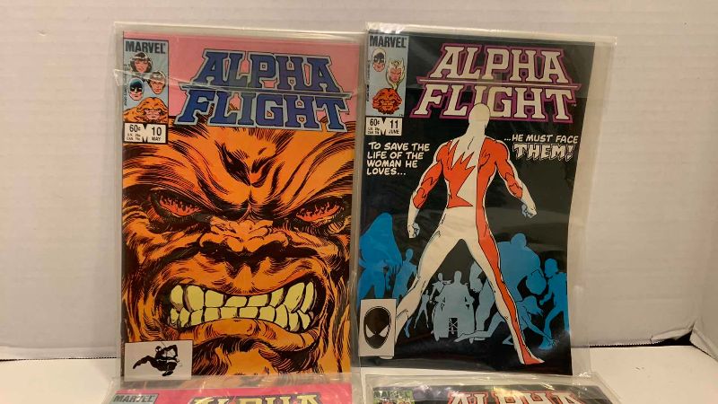 Photo 1 of MARVEL COMICS ALPHA FLIGHT # 10,11,12,13