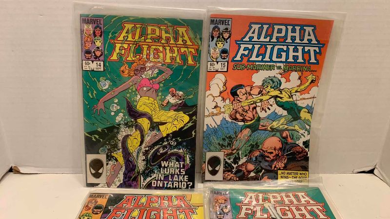 Photo 1 of MARVEL COMICS ALPHA FLIGHT # 14,15,16,17