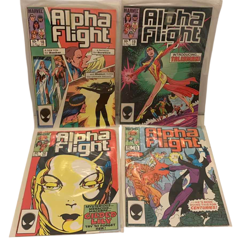 Photo 1 of MARVEL COMICS ALPHA FLIGHT # 18,19,20,21