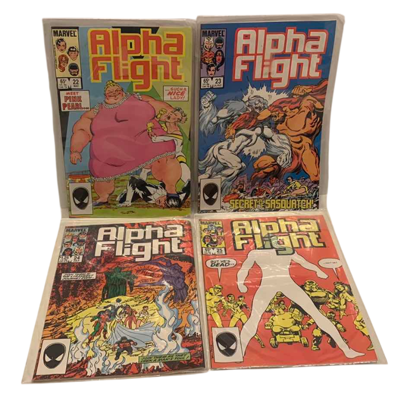 Photo 1 of MARVEL COMICS ALPHA FLIGHT # 22,23,24,25