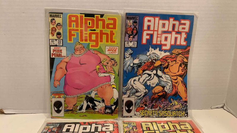 Photo 1 of MARVEL COMICS ALPHA FLIGHT # 22,23,24,25