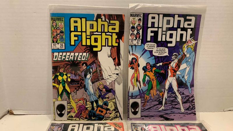 Photo 1 of MARVEL COMICS ALPHA FLIGHT # 26,27,28,29