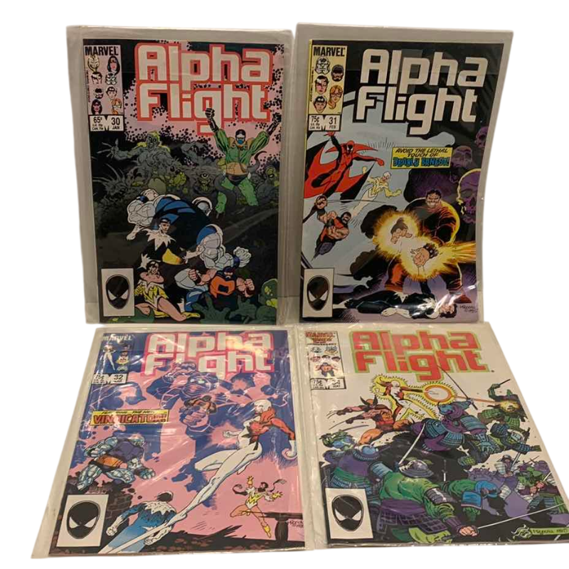 Photo 1 of MARVEL COMICS ALPHA FLIGHT # 30,31,32,34