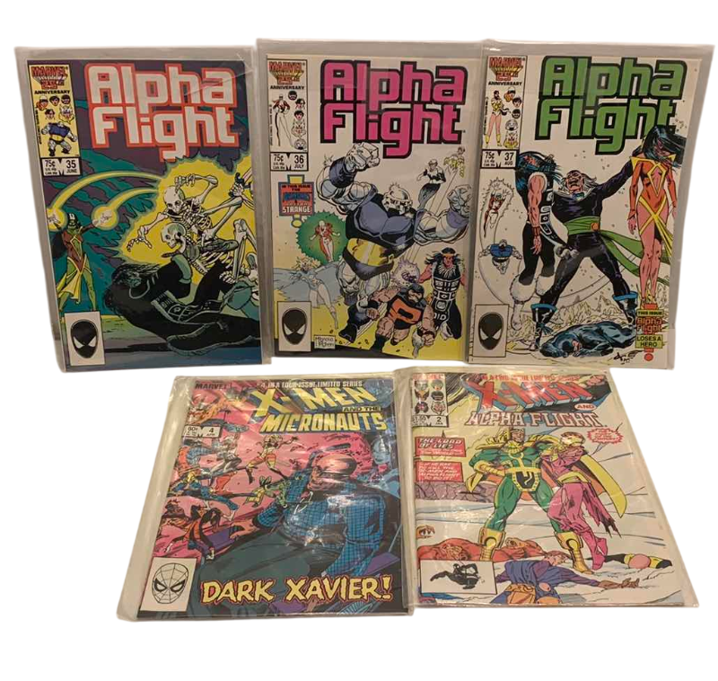 Photo 1 of MARVEL COMICS ALPHA FLIGHT # 35,36,37 AND X-MEN