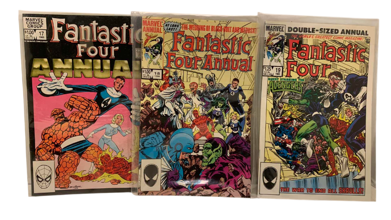 Photo 1 of MARVEL COMICS FANTASTIC FOUR ANNUALS # 17,18,19