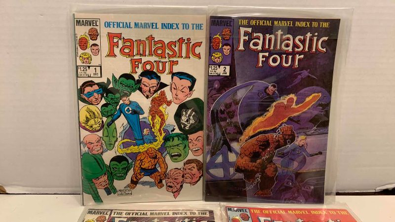 Photo 1 of MARVEL COMICS OFFICIAL MARVEL INDEX TO THE FANTASTIC FOUR # 1,2,3,4