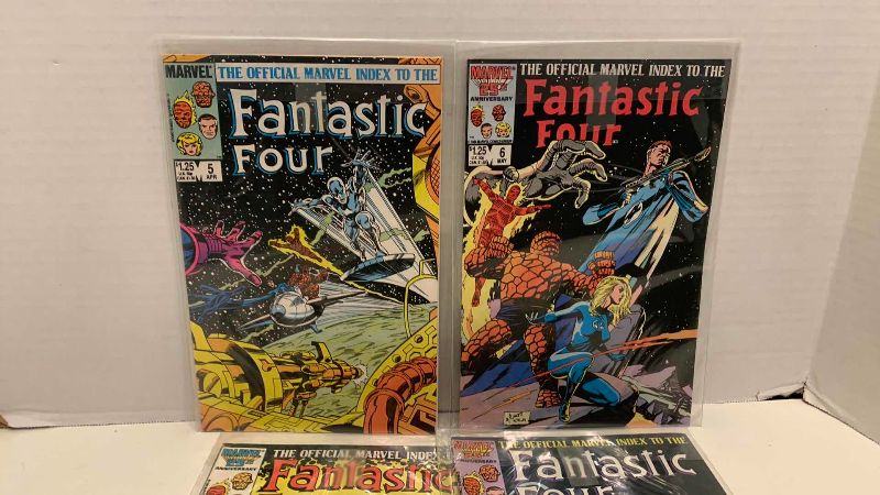 Photo 1 of MARVEL COMICS OFFICIAL MARVEL INDEX TO THE FANTASTIC FOUR # 5,6,7,8