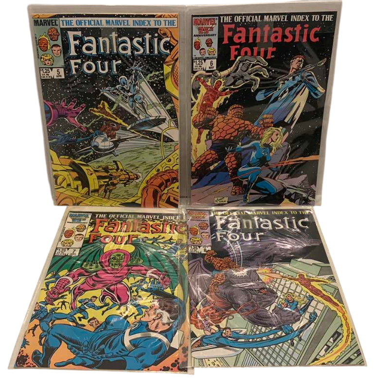 Photo 1 of MARVEL COMICS OFFICIAL MARVEL INDEX TO THE FANTASTIC FOUR # 5,6,7,8