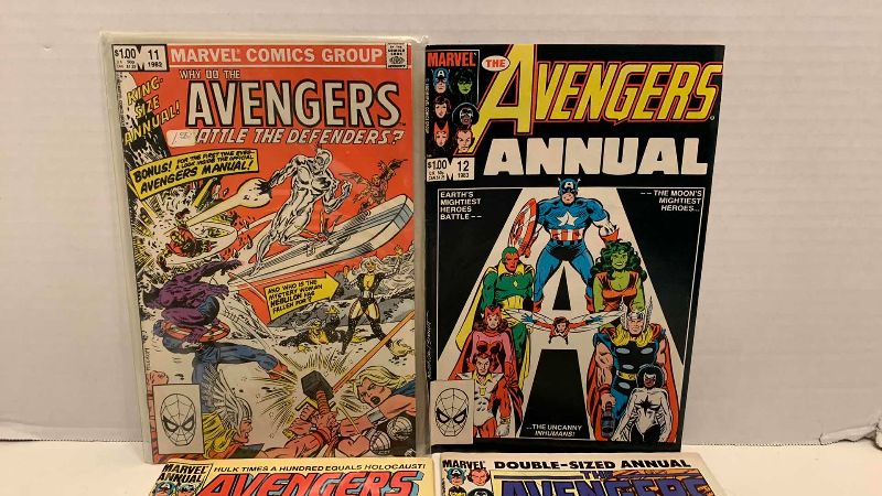 Photo 1 of MARVEL COMICS THE AVENGERS ANNUALS # 11,12,13,14
