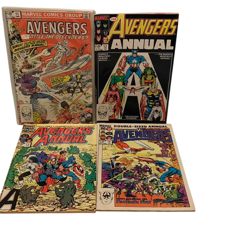 Photo 1 of MARVEL COMICS THE AVENGERS ANNUALS # 11,12,13,14