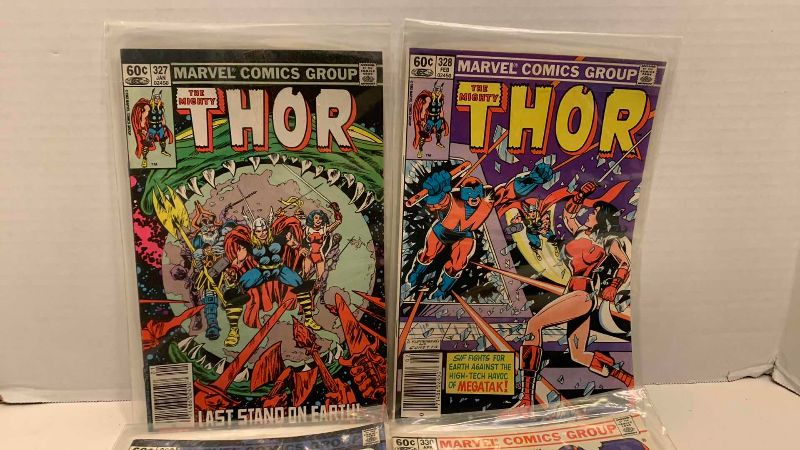 Photo 1 of MARVEL COMICS THE MIGHTY THOR # 327,328,329,330