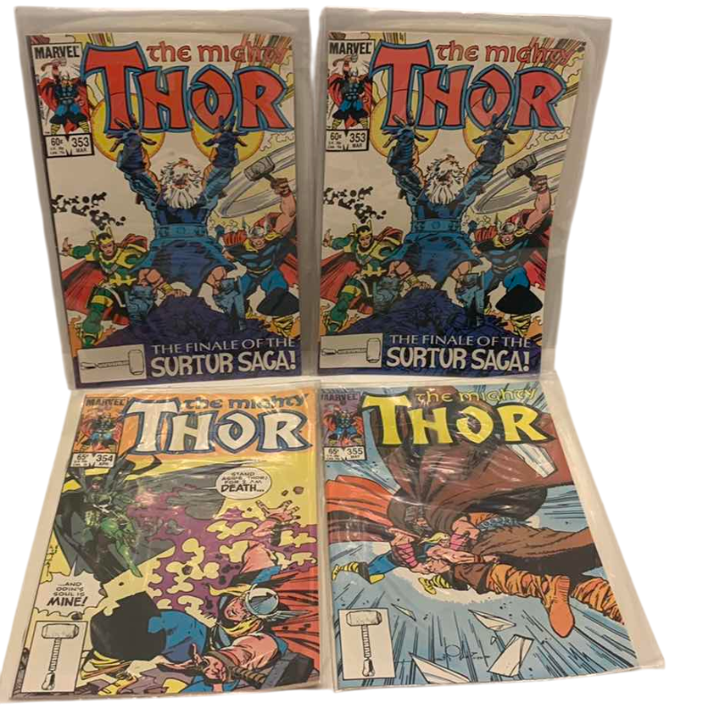 Photo 1 of MARVEL COMICS THE MIGHTY THOR # 353,353,354,355