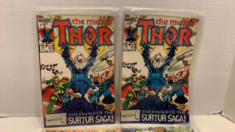 Photo 1 of MARVEL COMICS THE MIGHTY THOR # 353,353,354,355