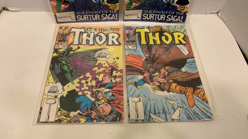 Photo 1 of MARVEL COMICS THE MIGHTY THOR # 353,353,354,355