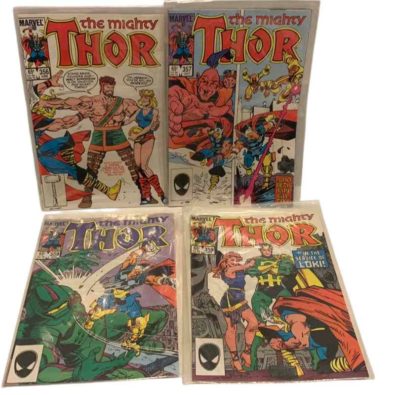 Photo 1 of MARVEL COMICS THE MIGHTY THOR # 356,357,358,359