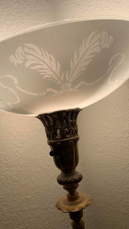 Photo 1 of VINTAGE TORCHIERE LAMP 59”