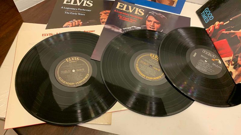 Photo 1 of 3-VINTAGE ELVIS ALBUMS: A LEGENDARY PERFORMER VOLUME 1 & 2, AND GOOD TIMES