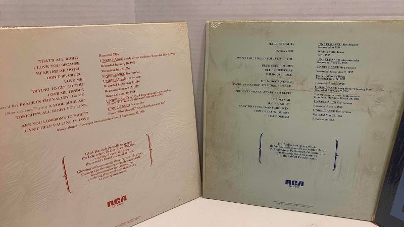 Photo 1 of 3-VINTAGE ELVIS ALBUMS: A LEGENDARY PERFORMER VOLUME 1 & 2, AND GOOD TIMES