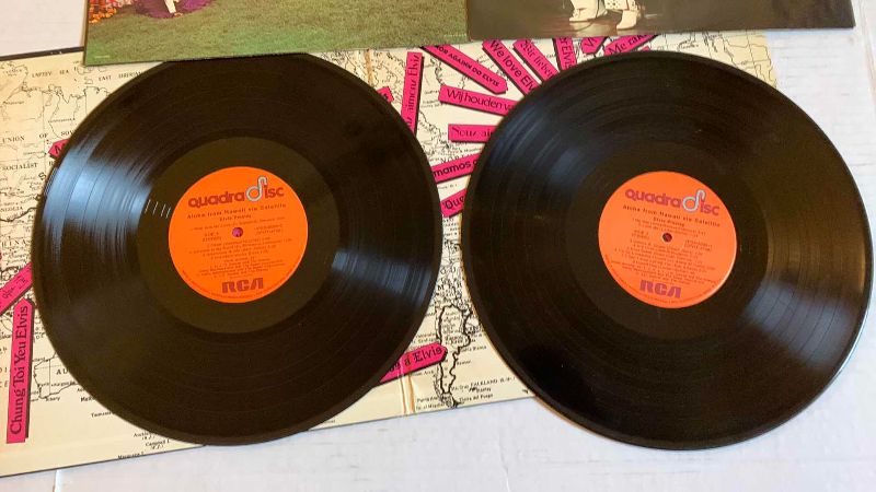 Photo 1 of VINTAGE ELVIS ALOHA FROM HAWAII VIA SATELLITE RECORD ALBUM