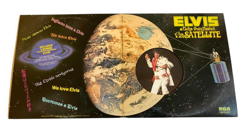 Photo 1 of VINTAGE ELVIS ALOHA FROM HAWAII VIA SATELLITE RECORD ALBUM