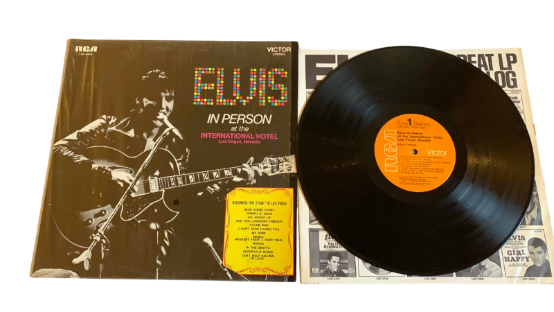 Photo 1 of VINTAGE ELVIS IN PERSON AT THE INTERNATIONAL HOTEL IN LAS VEGAS RECORD ALBUM