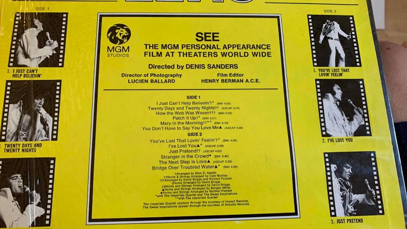 Photo 1 of VINTAGE ELVIS THATS THE WAY IT IS RECORD ALBUM