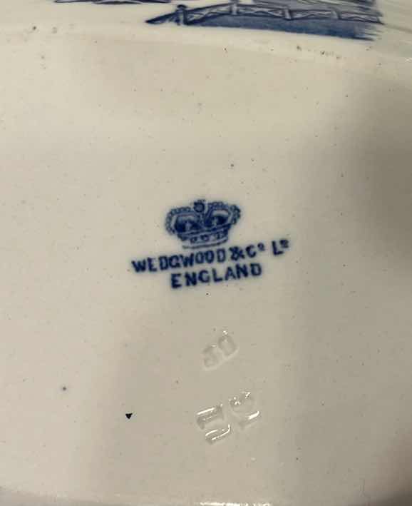 Photo 1 of BLUE WILLOW WEDGWOOD CHINOISERIE ASIAN INSPIRED PLATTERS