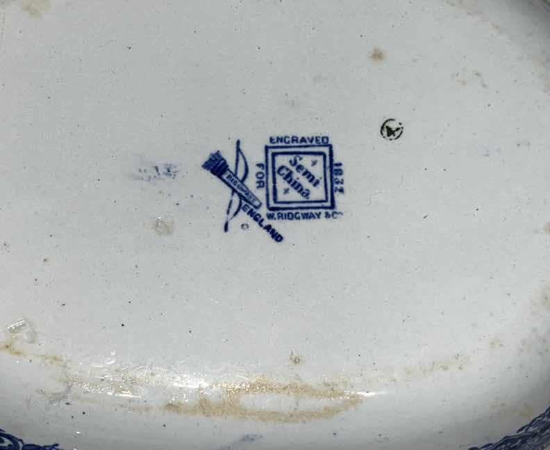 Photo 1 of BLUE WILLOW WEDGWOOD CHINOISERIE ASIAN INSPIRED PLATTERS