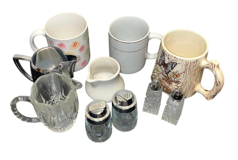 Photo 1 of MUGS AND SALTS SHAKERS