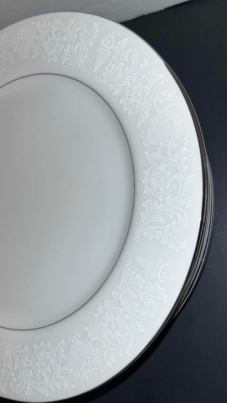 Photo 1 of 8-CROWN VICTORIA FINE CHINA DINNER PLATS