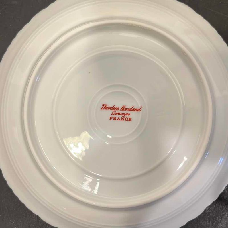 Photo 1 of 12-THEODORE HAVILAND LIMOGES FRANCE PORCELAIN TEA SET