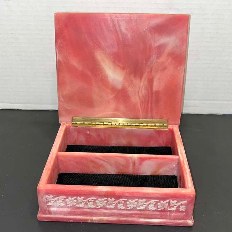 Photo 1 of GENUINE INCOLAY STONE JEWLERY BOX