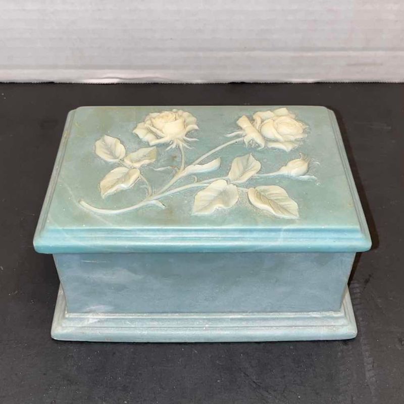 Photo 1 of GENUINE INCOLAY STONE JEWLERY BOX