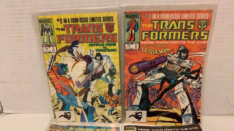 Photo 1 of MARVEL THE TRANSFORMERS # 2,3,4,5