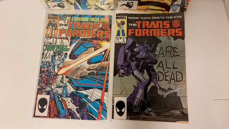 Photo 1 of MARVEL THE TRANSFORMERS # 2,3,4,5