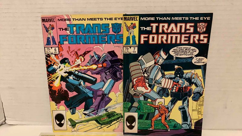Photo 1 of MARVEL THE TRANSFORMERS # 6,7,9,11