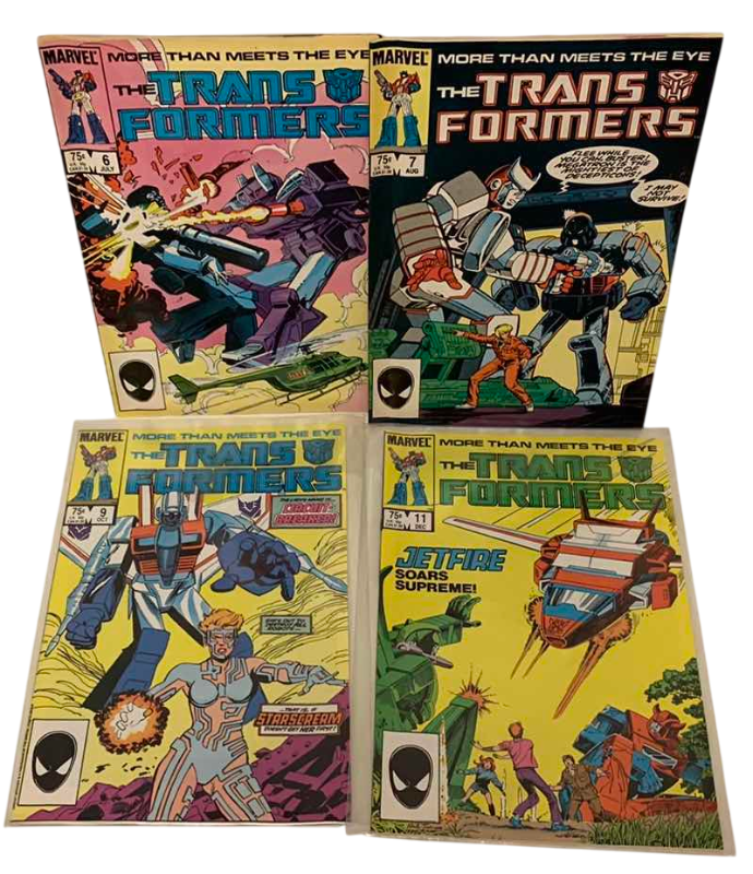 Photo 1 of MARVEL THE TRANSFORMERS # 6,7,9,11