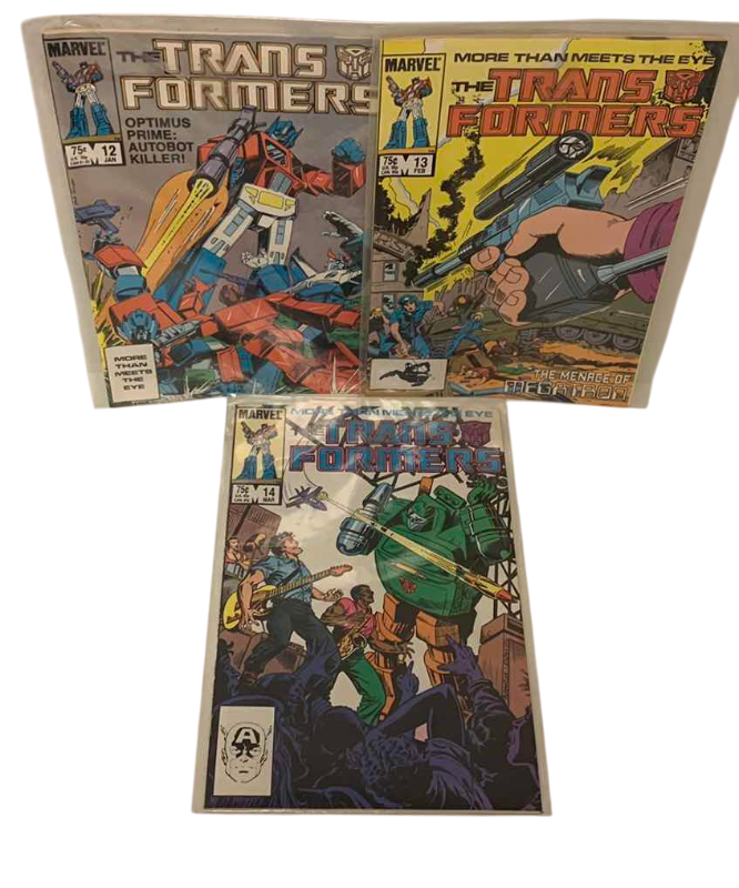 Photo 1 of MARVEL THE TRANSFORMERS # 12,13,14