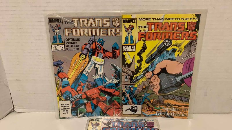 Photo 1 of MARVEL THE TRANSFORMERS # 12,13,14