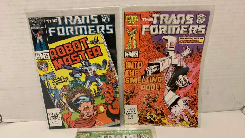 Photo 1 of MARVEL THE TRANSFORMERS # 15,17,18