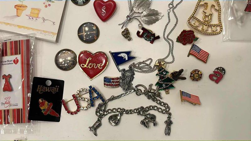 Photo 1 of PINS AND BRACELETS